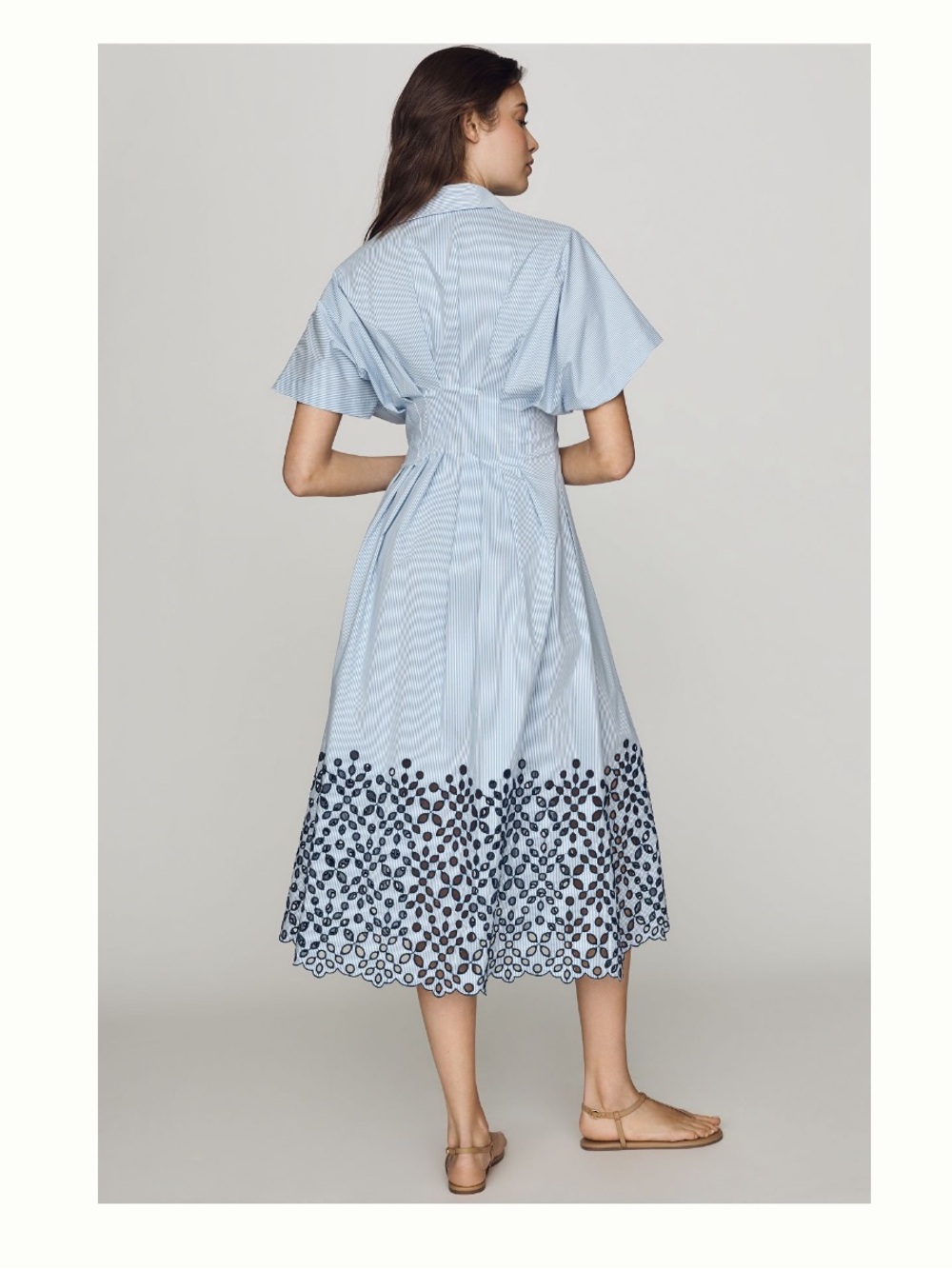 Tobie Eyelet Shirtdress💙🤍 - Picture 2 of 13